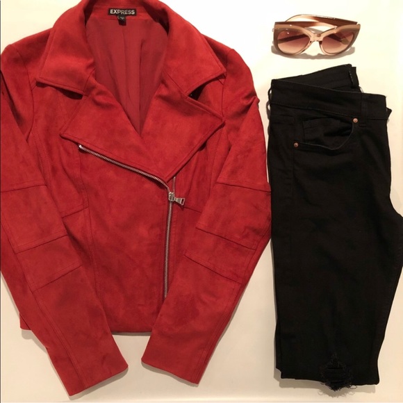 BEAUTIFUL and STYLISH express suede jacket size s - Picture 2 of 4